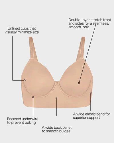 Seamless Lift Minimizer Bra
