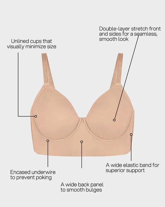 Seamless Lift Minimizer Bra