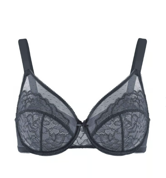 Full Coverage Lace Minimizer Bra - Petal
