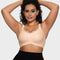Wireless V-Neck Crossover Mesh Support Bra
