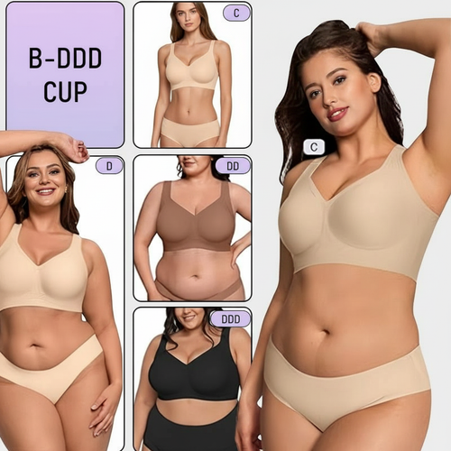 Comfortable Wireless Full Coverage Jelly Smoothing Bra