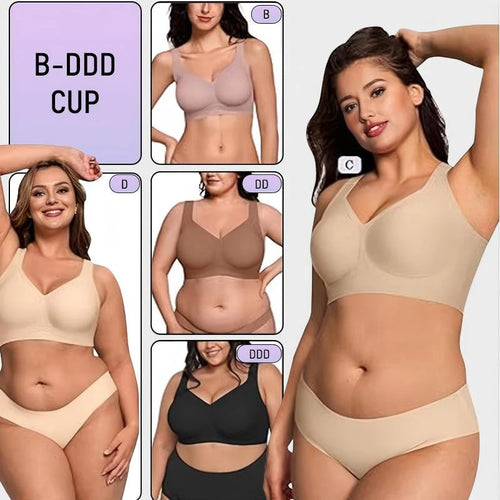 Comfortable Wireless Full Coverage Jelly Smoothing Bra