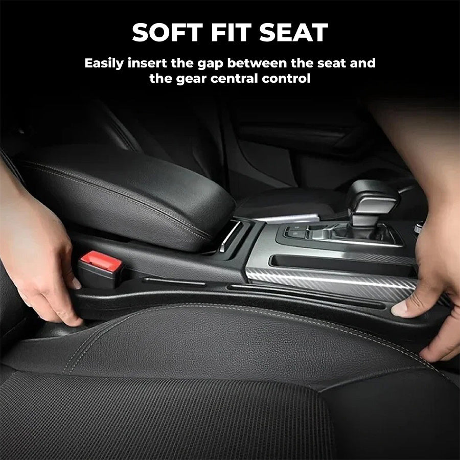 Universal Car Seat Gap Filler Strip – Anti-Drop Pad with Seatbelt Slot