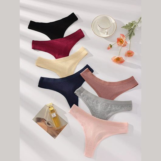 Comfort Seamless Sport Thong Panties (9 Pack)